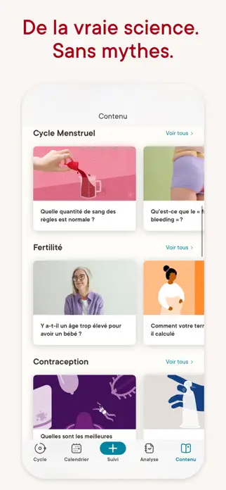 Capture d'écran de l'appli