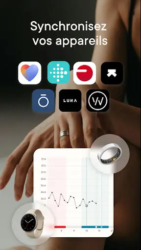 Capture d'écran de l'appli
