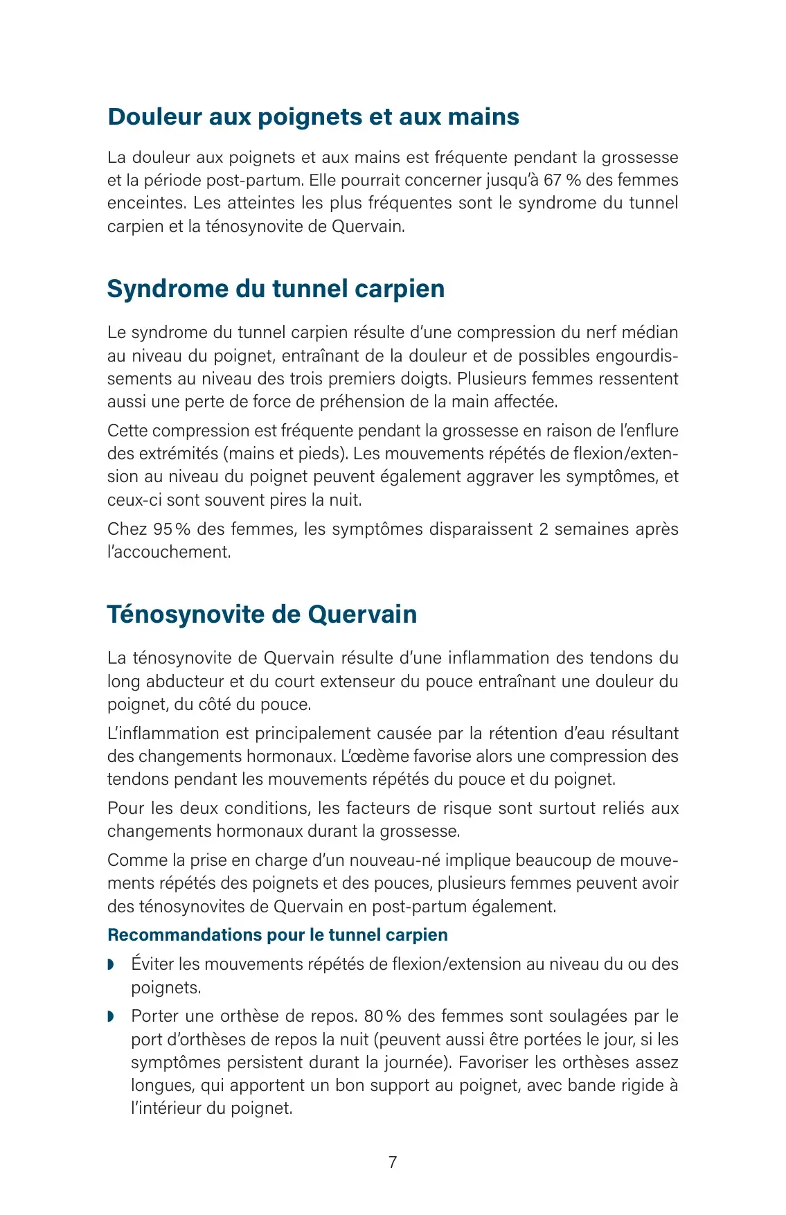 « Douleur aux poignets et aux mains » : syndrome du tunnel carpien et ténosynovite de Quervain expliqués