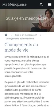 Changements au mode de vie