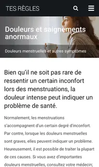 Douleurs et saignements anormaux